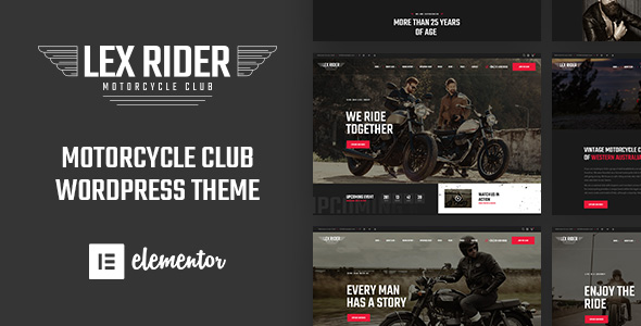 LexRider Best Motorcycle Club WordPress Themes