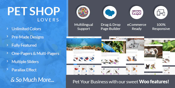 Pet Shop Lover Best Pet Store WordPress Themes