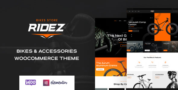 Ridez Bike Store WordPress Theme Themelexus