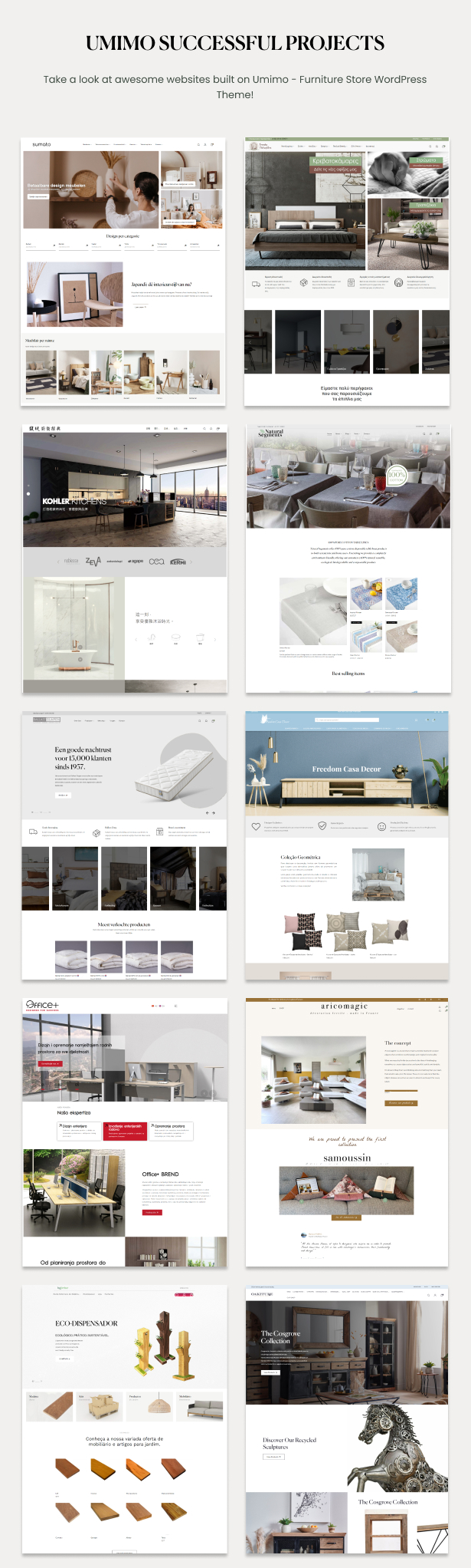 Umimo - Furniture Store WordPress Theme Showcase