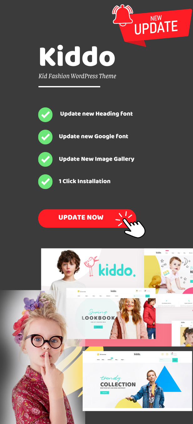 Kiddo - Kid Fashion WooCommerce WordPress Theme - 1