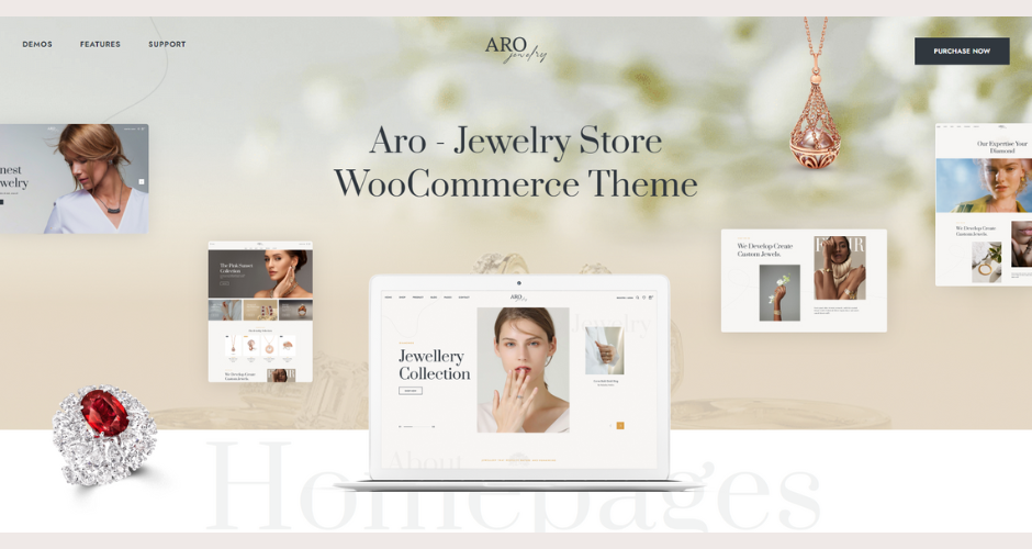 aro jewelry wordpress theme responsiveness