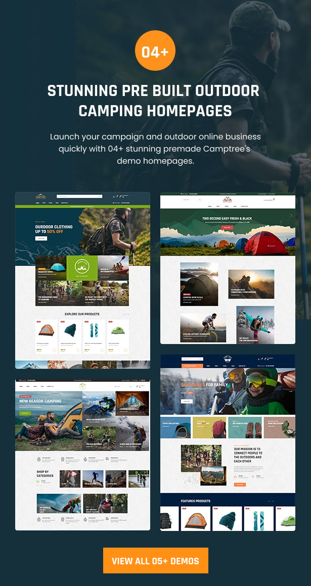 Camptree - Outdoor Camping Equipment WooCommerce Elementor Theme - 2