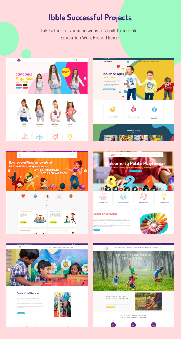 Ibble School- Education WordPress Theme Projects Showcase
