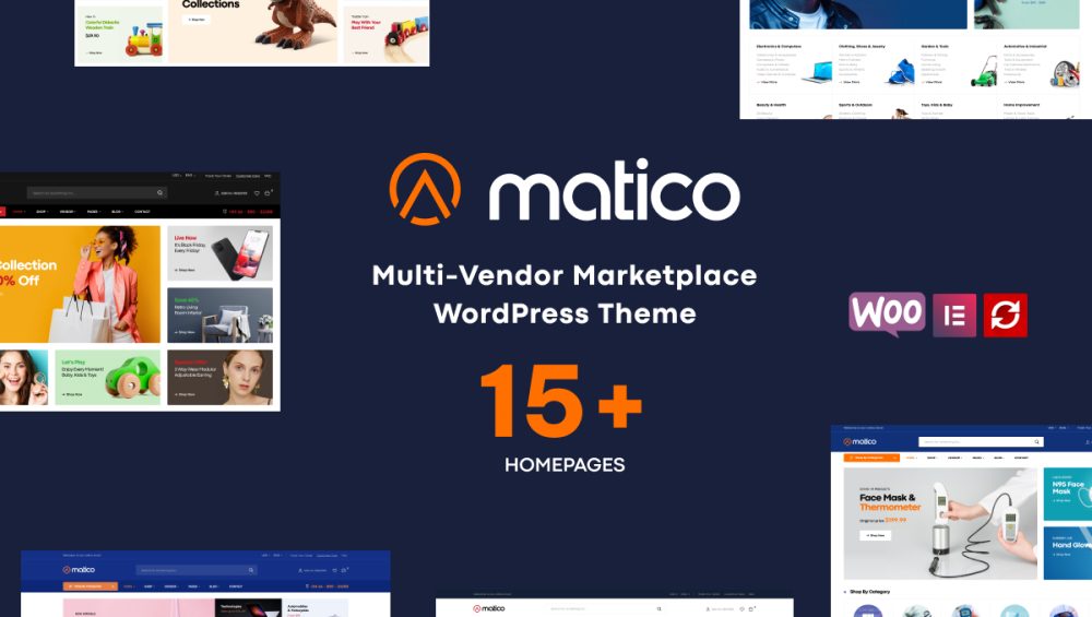 matico multi vendor marketplace wordpress theme
