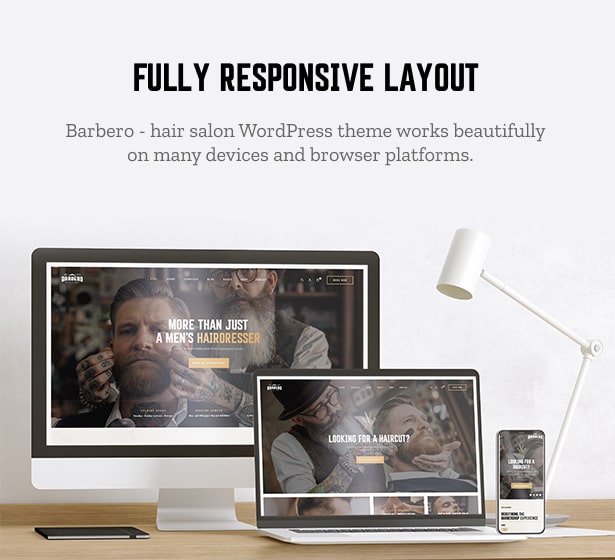 Barbero fully responsive layout