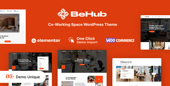 Behub best coworking space wordpress themes