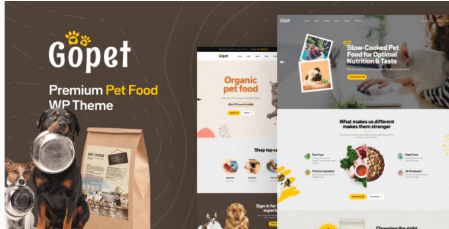 GoPet pet shop wordpress themes
