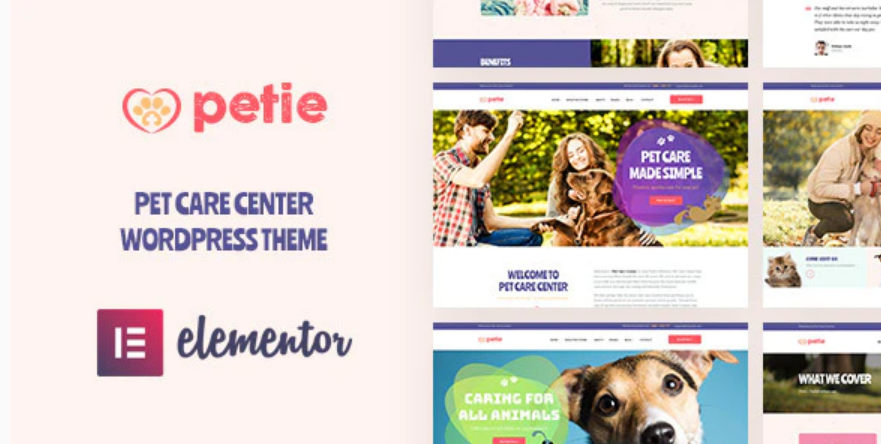 Petie pet shop wordpress themes