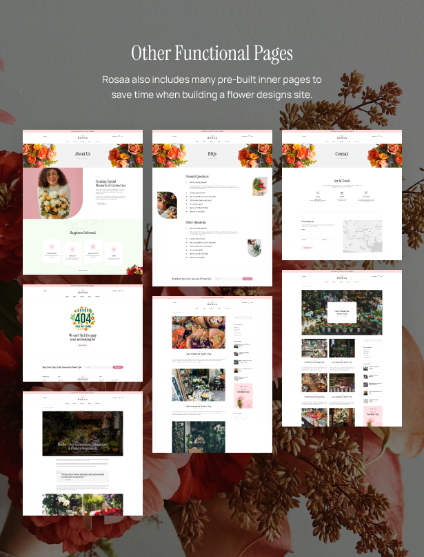 Rosaa - Flower Shop WordPress Theme 3