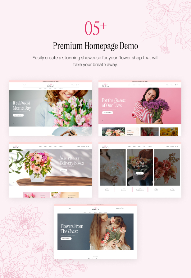 Rosaa - Flower Shop WordPress Theme demo