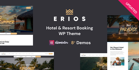 Erios best hotel booking wordpress themes