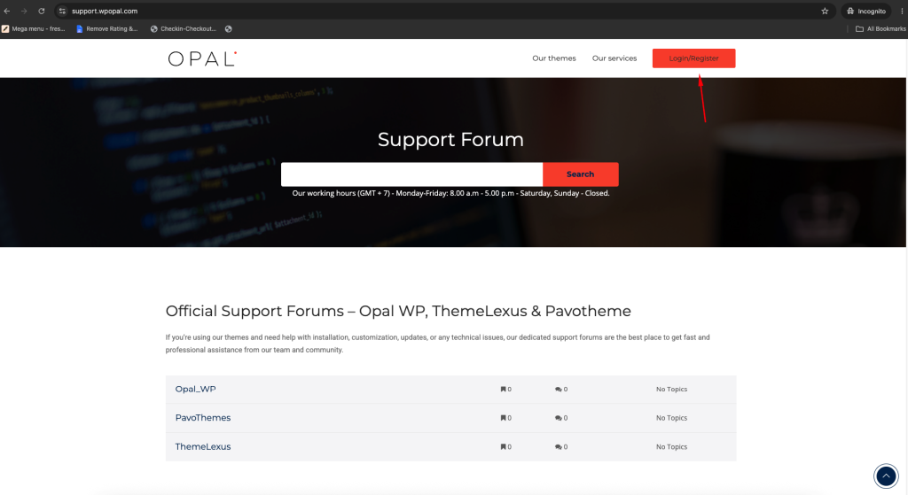 How to activate a support key on the WPOPAL system 4
