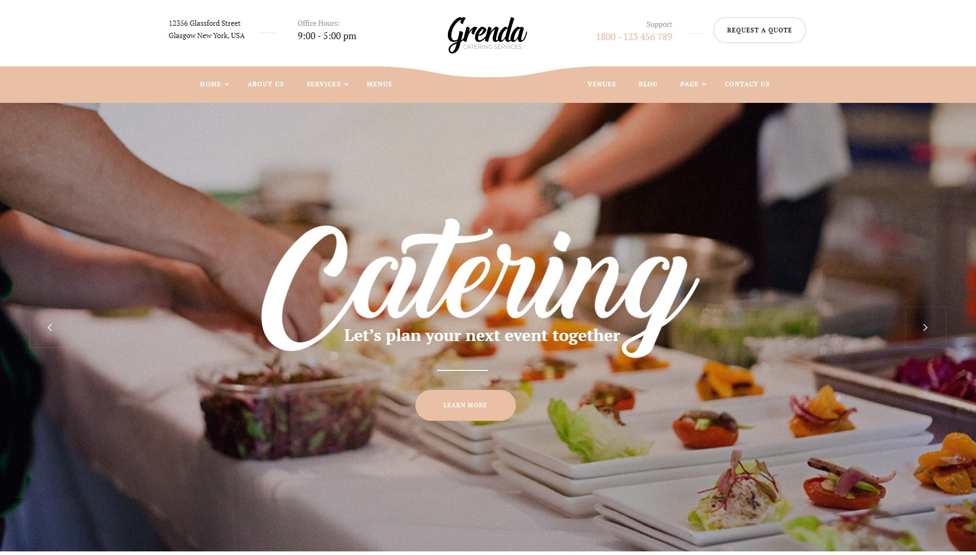 Grenda - Best Catering WordPress Theme