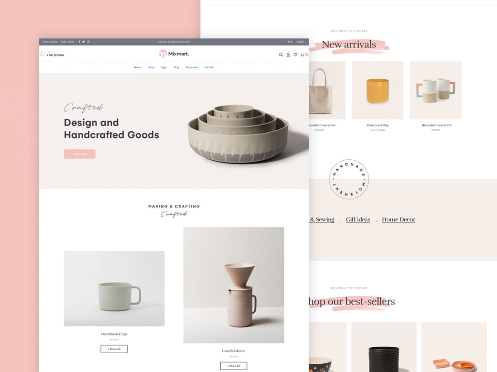 Mixmart - WooCommerce Handmade Shop WordPress Theme