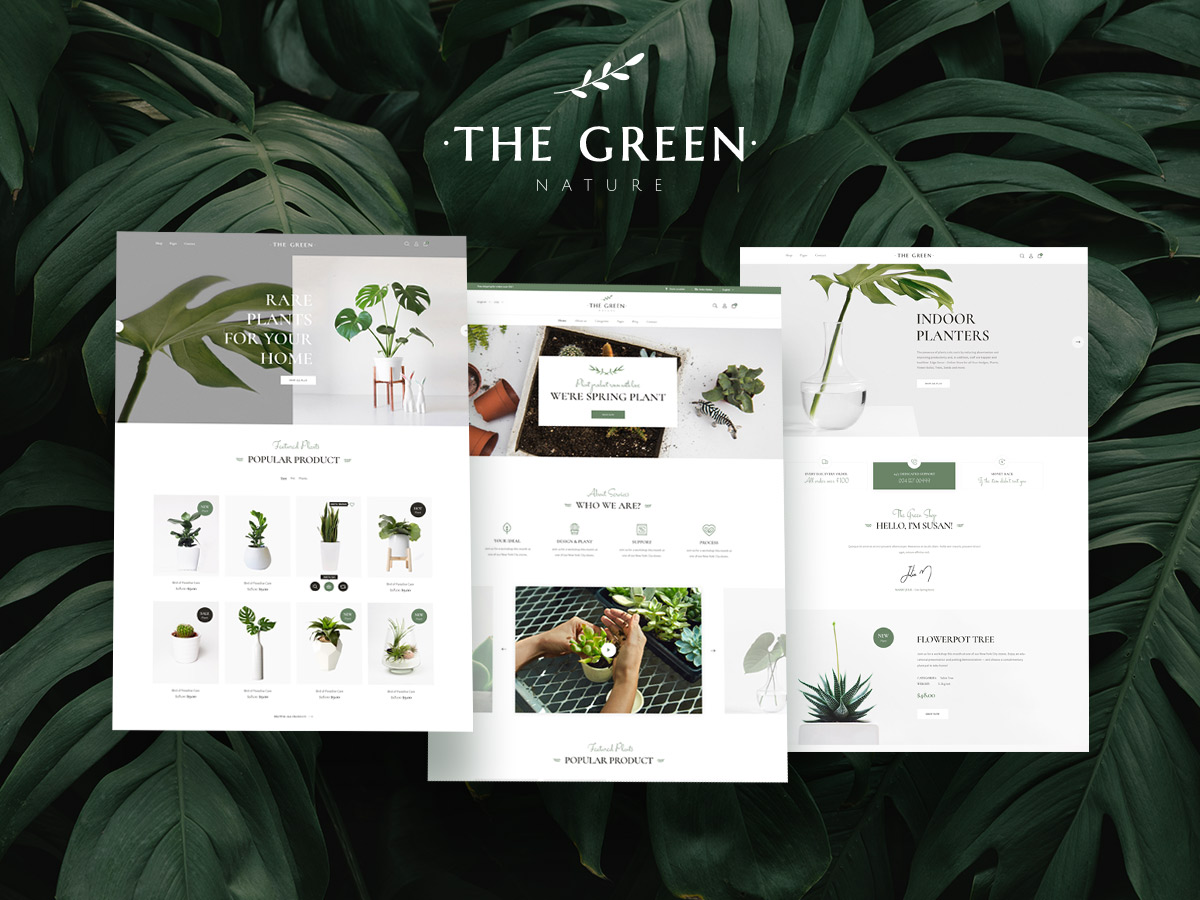 The Green Plants Store WordPress Theme