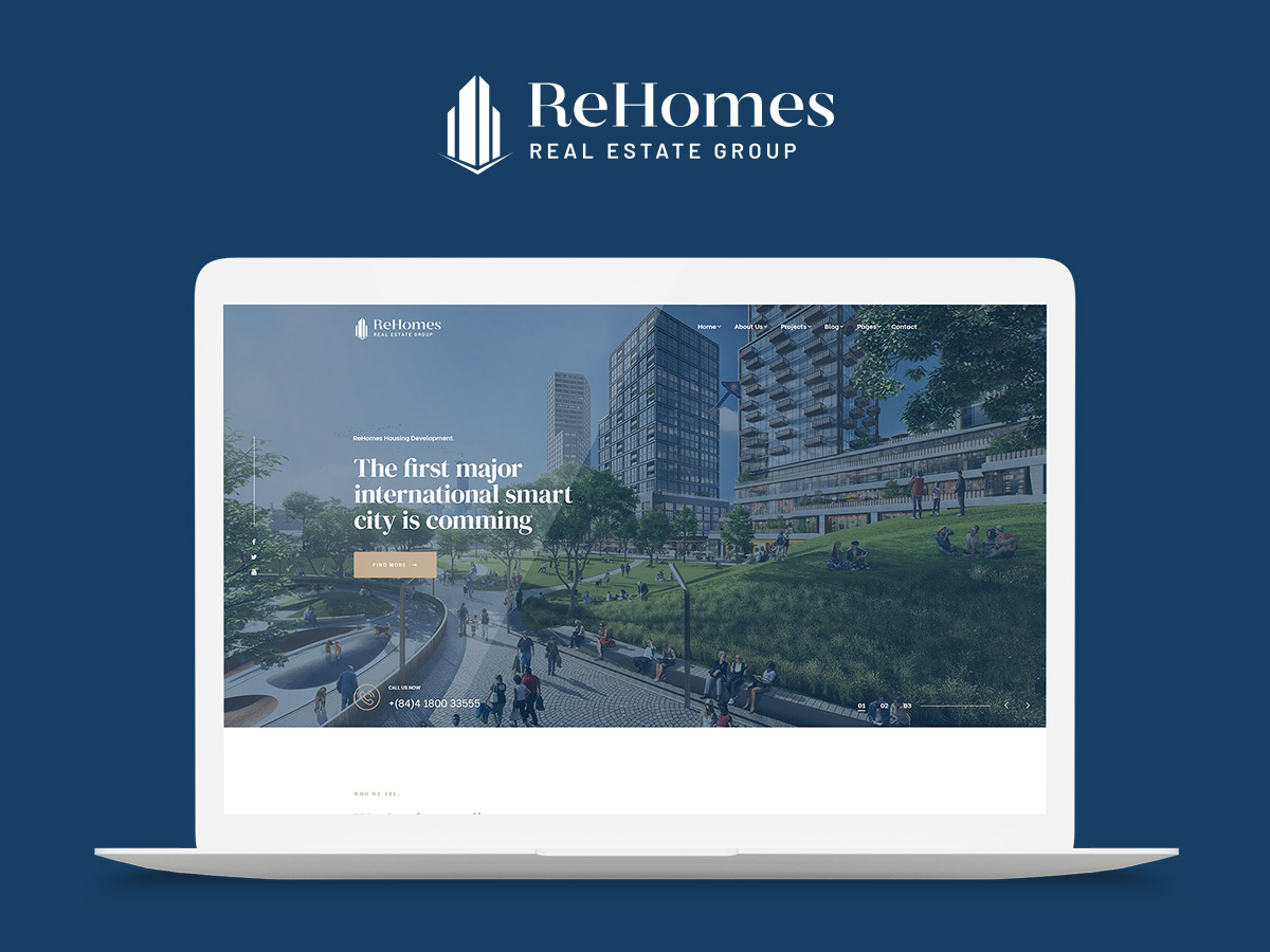 rehomes real estate group wordpress theme