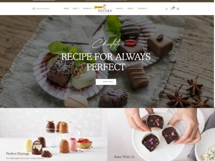 Xocora - Free Bakery WooCommerce WordPress Theme