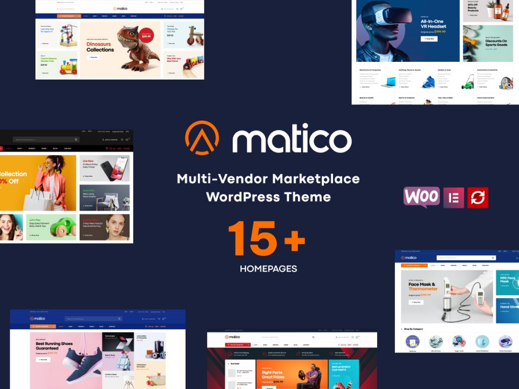 matico multi vendor marketplace wordpress theme