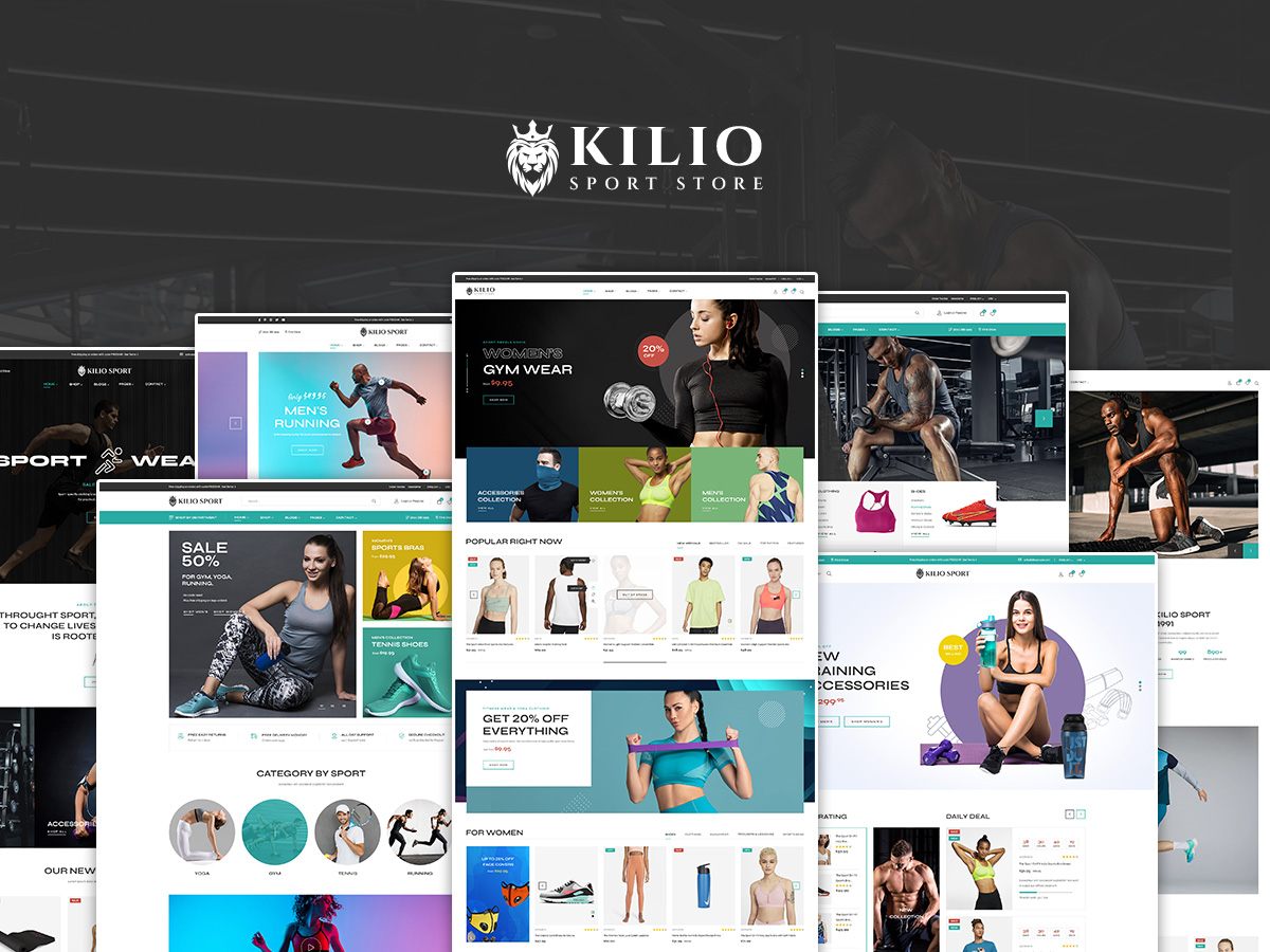 kilio sport shop wordpress theme