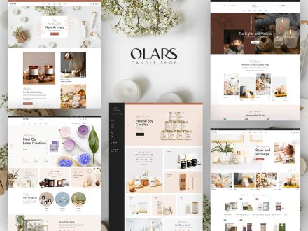 olars candle shop wordpress theme