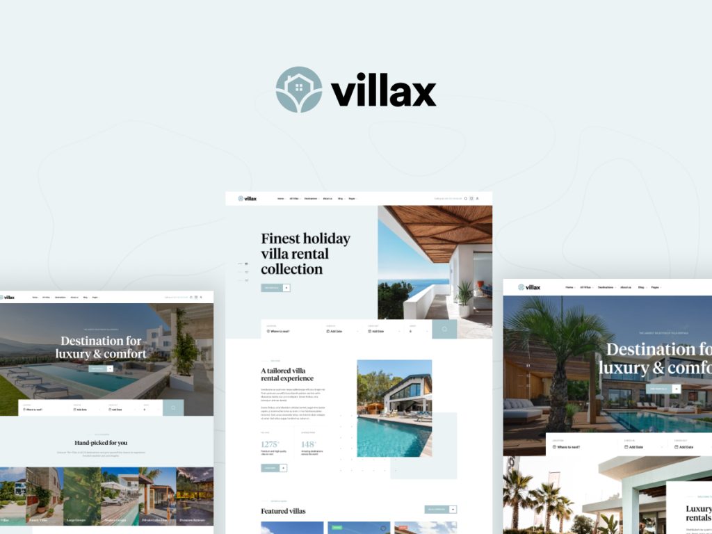 Villax - Villa & vacation Rentals WordPress Theme